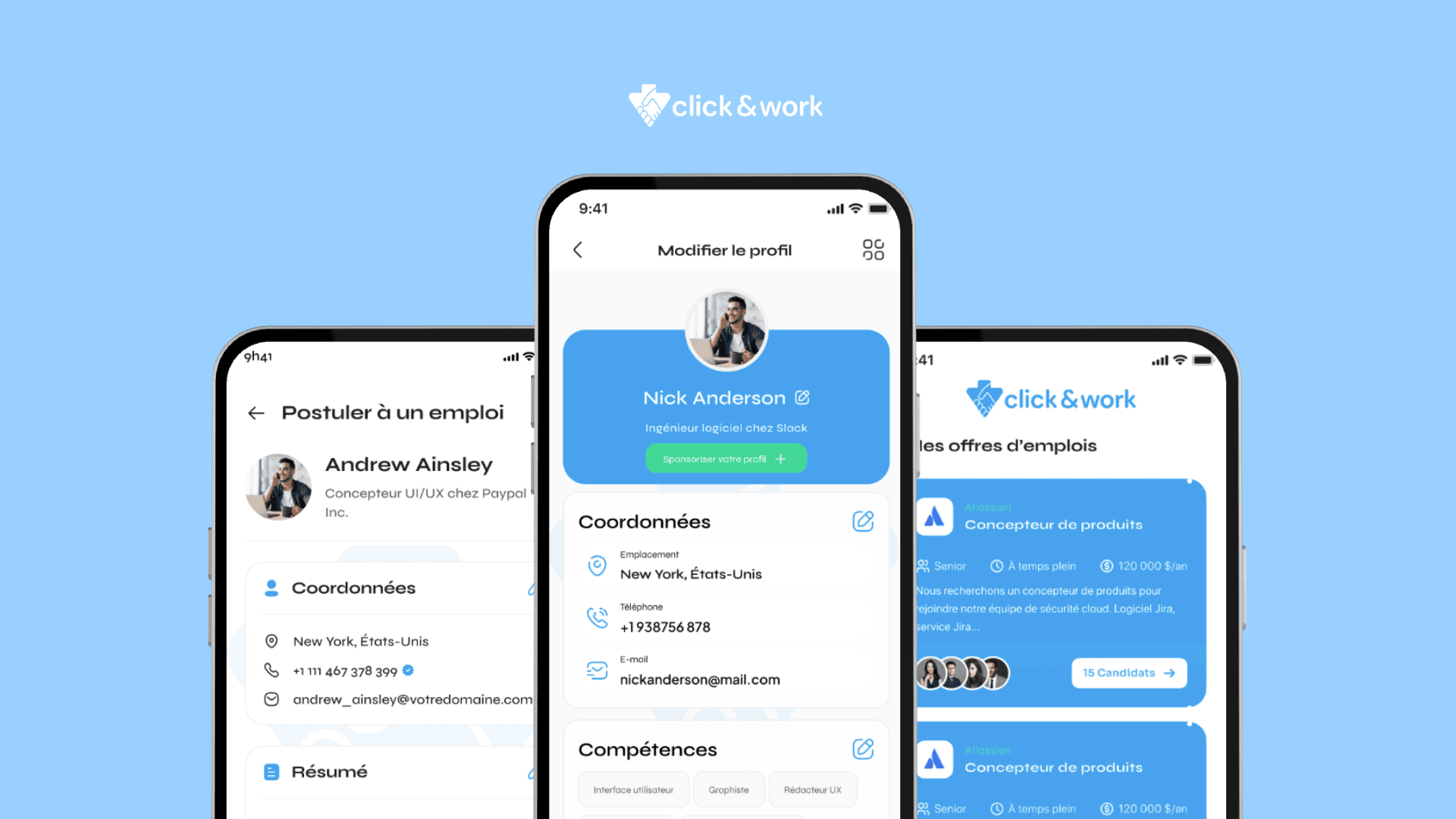 Visuel du projet Click&work
