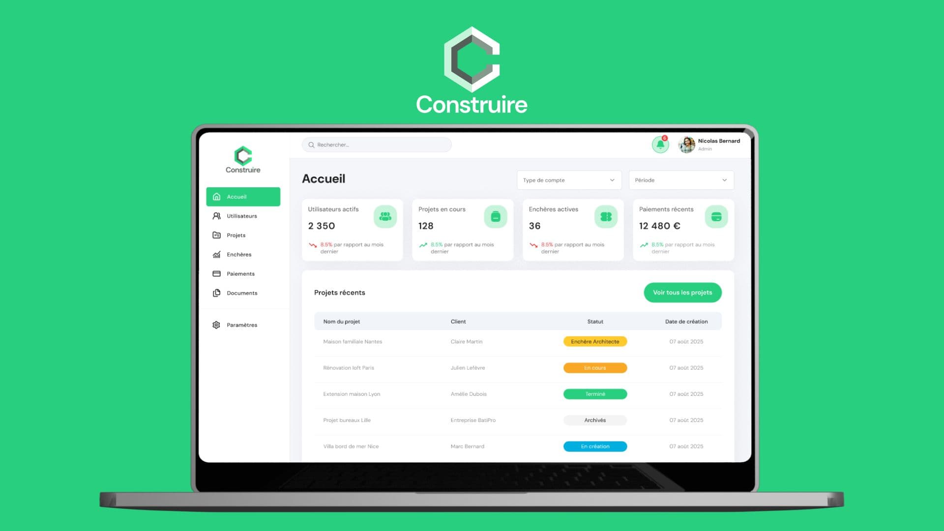 Visuel du projet Construire