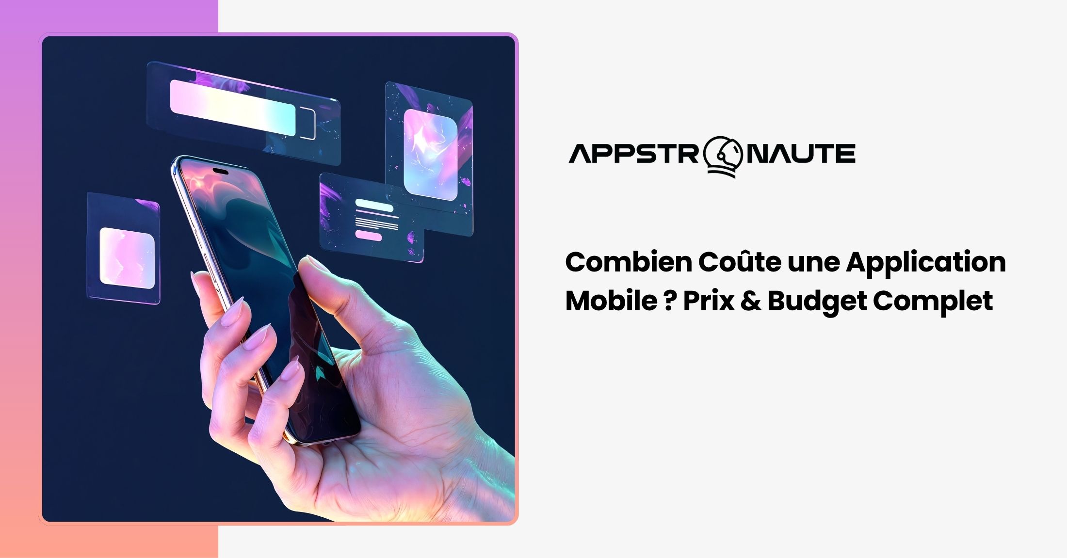 Combien coûte application mobile prix budget développement native iOS Android hybride React Native PWA