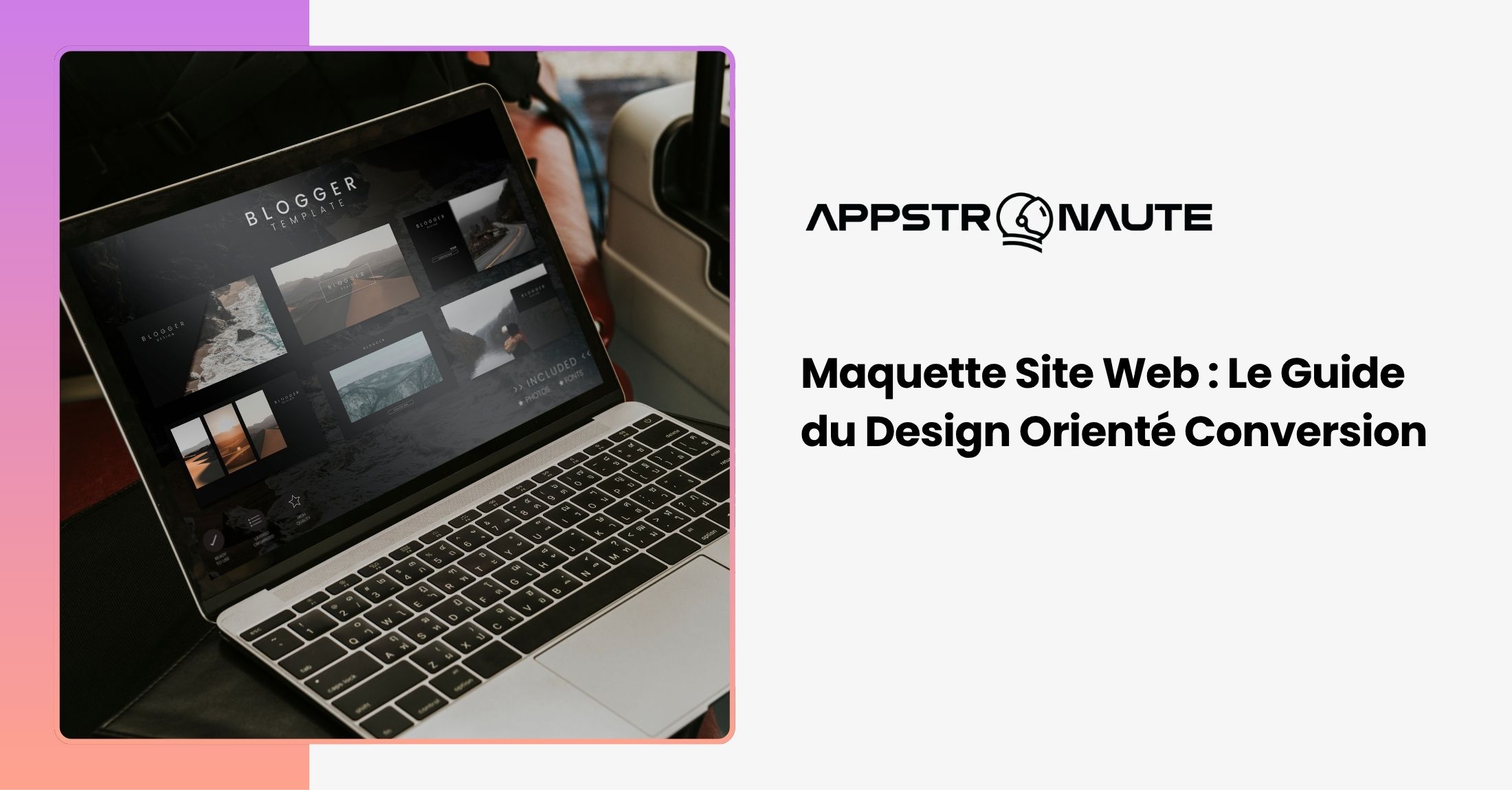Maquette de site web responsive et design UX UI orienté conversion sur Figma.